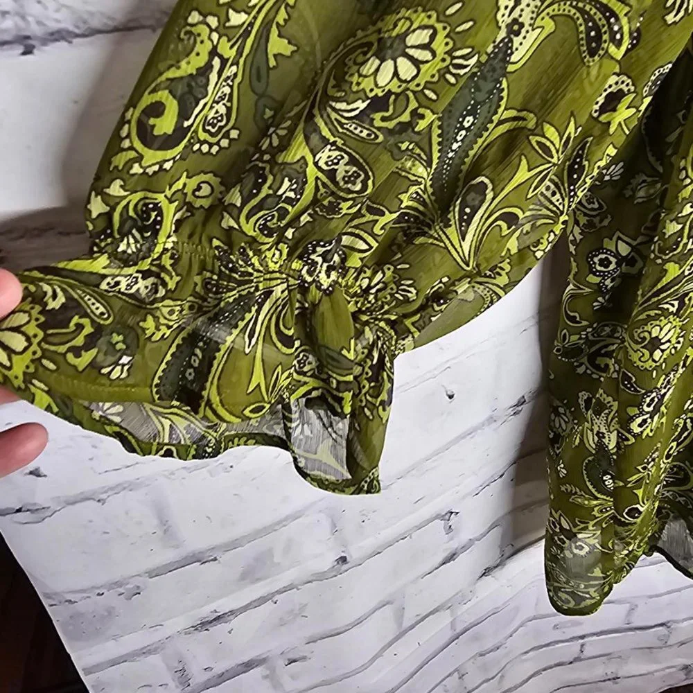 2 Piece Olive Green Top - Picture 3 of 7